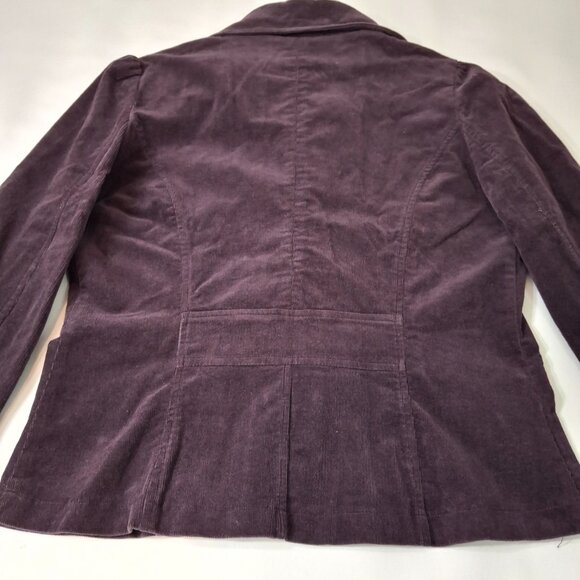 Vintage Costa Blanca Purple Cotton Corduroy Utility Blazer Jacket Sz M  Casual - Picture 10 of 15